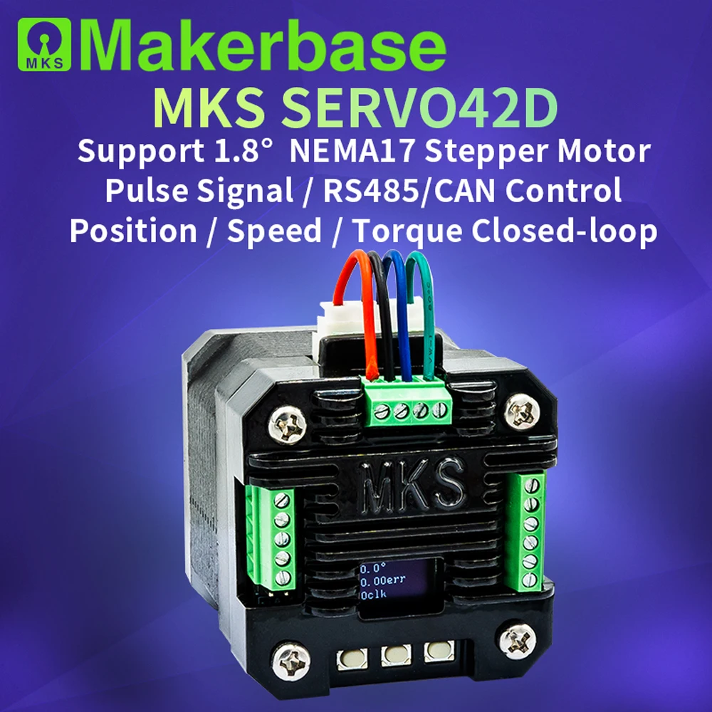 Makerbase MKS SERVO42D NEMA17 sterownik silnika krokowego z zamkniętą pętlą CNC drukarka 3d dla Gen_L FOC… Makerbase MKS SERVO42D NEMA17 sterownik silnika krokowego z zamkniętą pętlą CNC drukarka 3d dla Gen_L FOC…