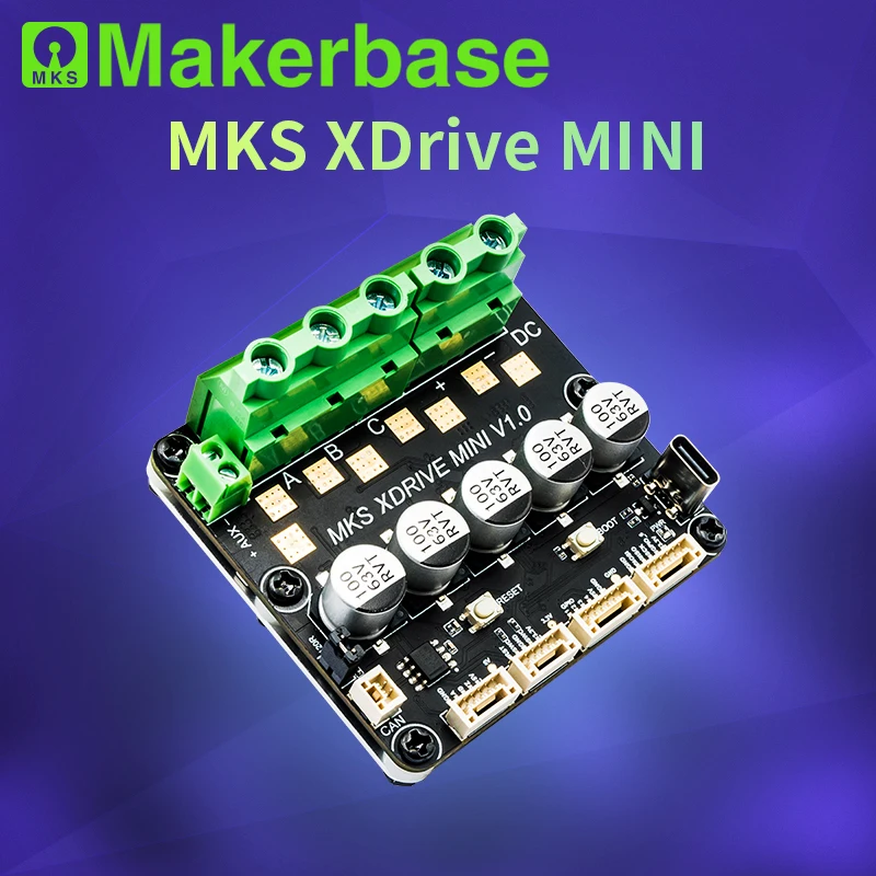 Makerbase MKS XRIVE MINI Precyzyjny bezszczotkowy sterownik silnika serwo, oparty na ODrv V3.6 z AS5047P na… Makerbase MKS XRIVE MINI Precyzyjny bezszczotkowy sterownik silnika serwo, oparty na ODrv V3.6 z AS5047P na…