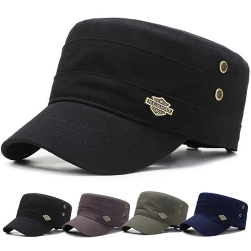 Męska czapka letnia jesienna codzienna kadetka z płaskim daszkiem damska czapka vintage czapka typu bone cap modna czapka chroniąca przed słońcem bawełniana czapka Męska czapka letnia jesienna codzienna kadetka z płaskim daszkiem damska czapka vintage czapka typu bone cap modna czapka chroniąca przed słońcem bawełniana czapka