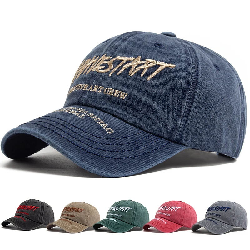 Moda damska czapka z daszkiem haftowana bawełniana miękka górna czapka męska Casual Retro podróżne czapki z daszkiem letnie sportowe czapka typu Trucker Moda damska czapka z daszkiem haftowana bawełniana miękka górna czapka męska Casual Retro podróżne czapki z daszkiem letnie sportowe czapka typu Trucker