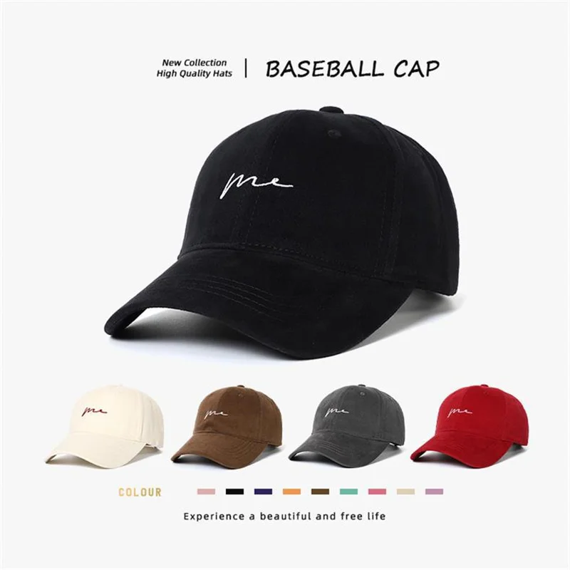 Modne czapki z daszkiem z haftem w kształcie litery Letnie czapki outdoorowe dla dorosłych z dużą główką Sportowe czapki golfowe Snapback Czapki hip-hopowe