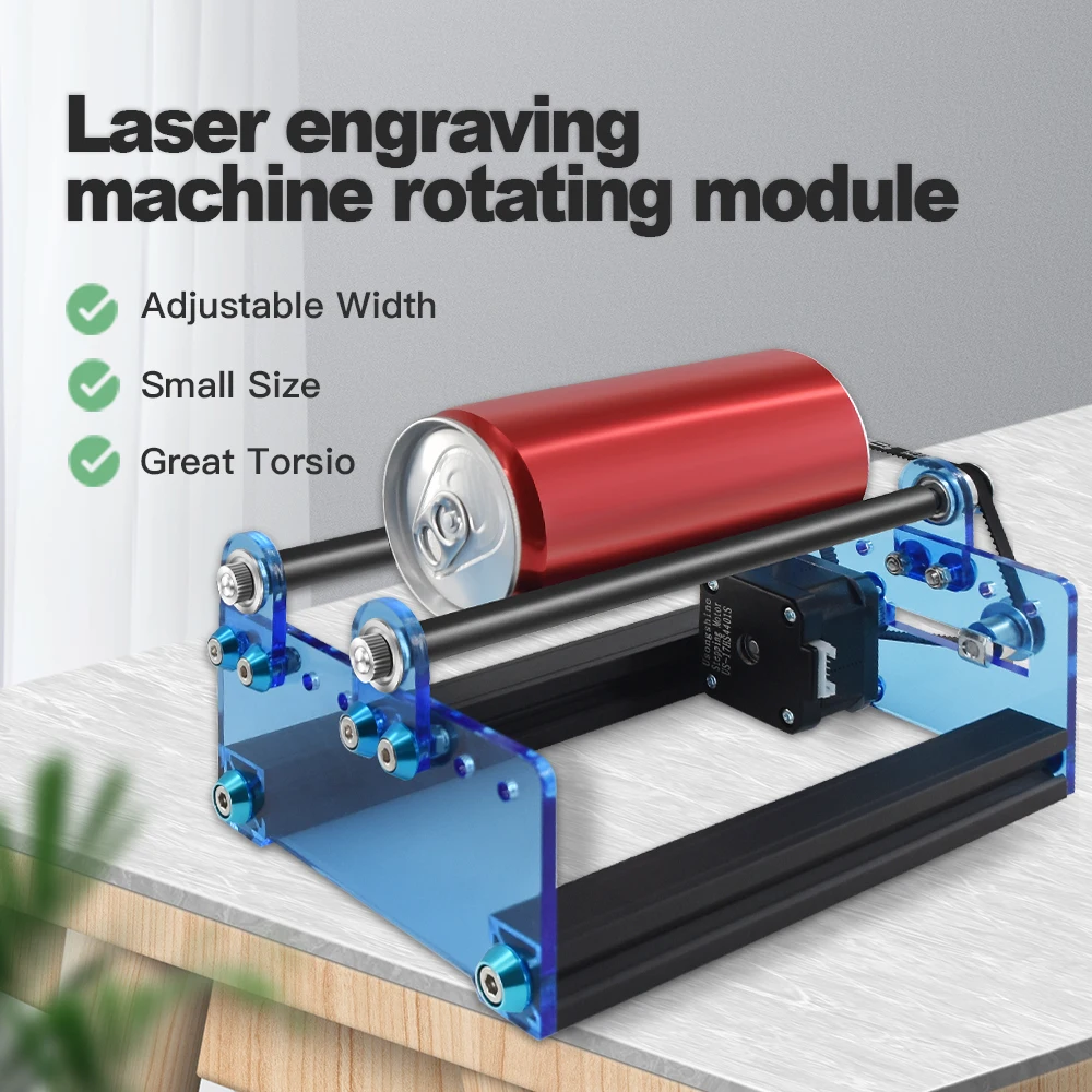 Moduł obrotowy osi Y do grawerowania laserowego drukarki 3D Twotrees, do grawerowania obiektów cylindrycznych…