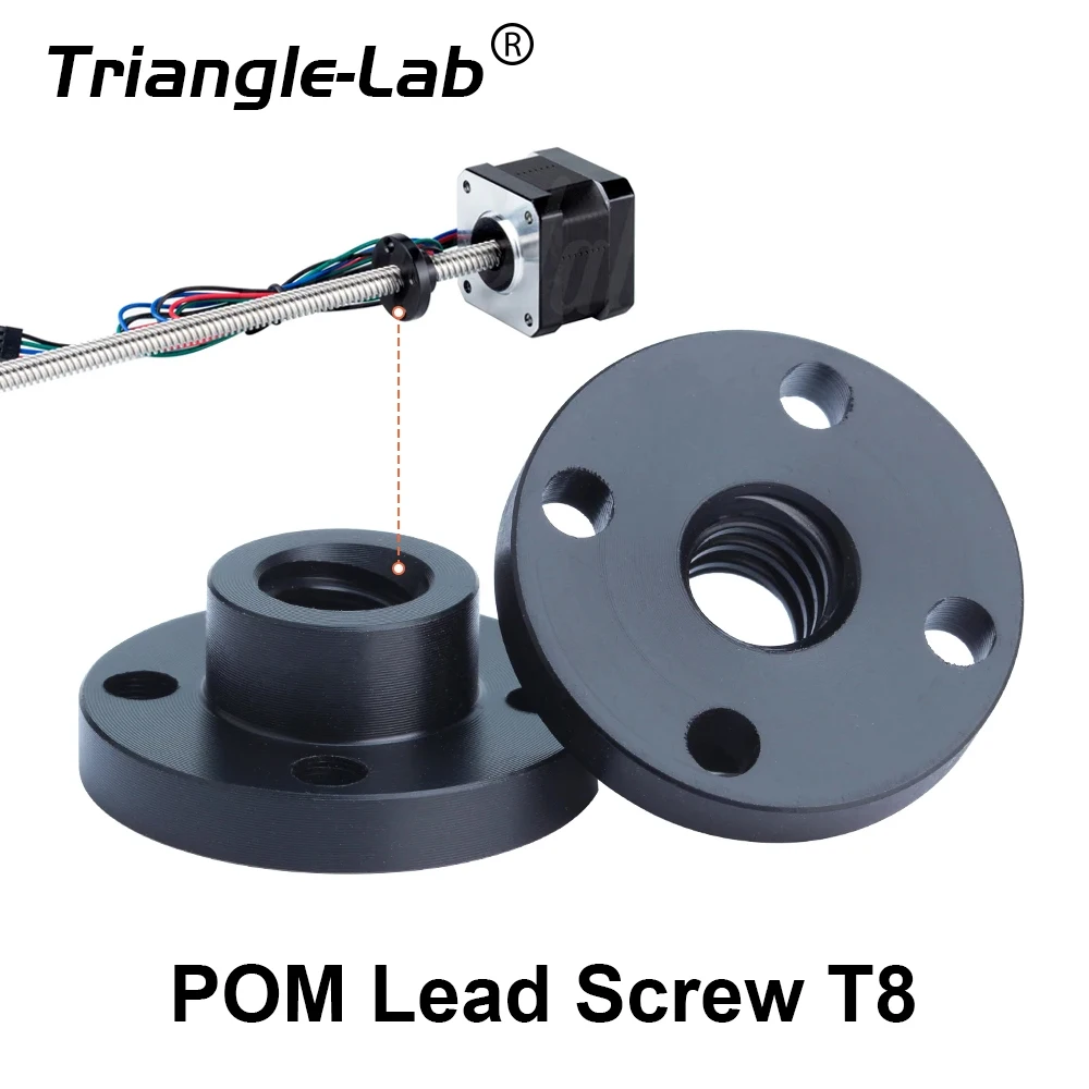 Nakrętka POM Trianglelab, śruba trapezowa POM T8 X 4 / T8 X 8 do drukarki 3D Prusa I3 MK3