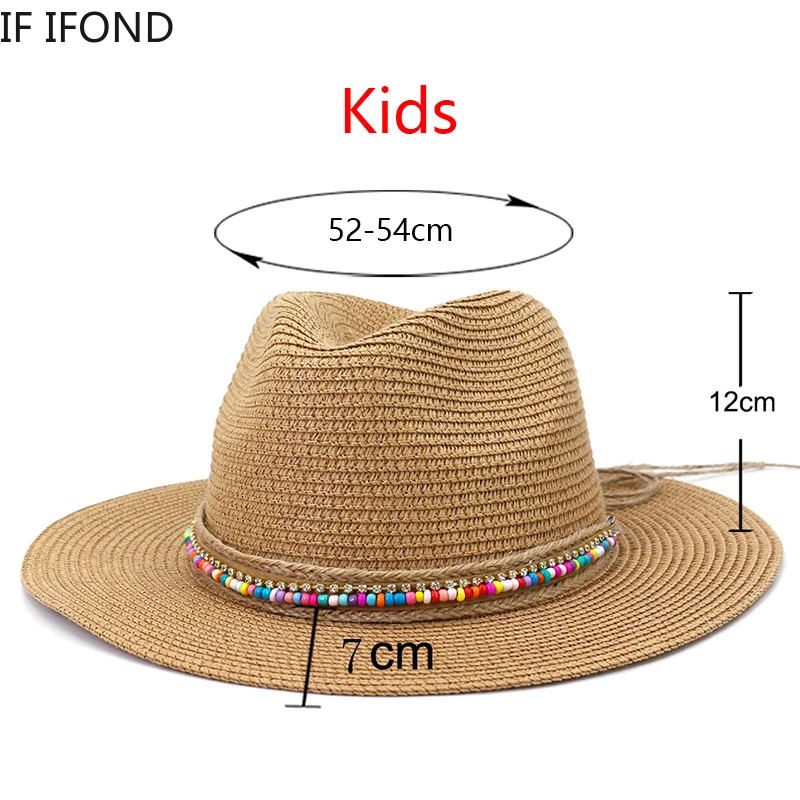 Nowy letni chłopiec dziewczyna dzieci kapelusze słomkowe odkryty słońce ochrona przeciwsłoneczne kapelusze plażowe Panama dziecko formalne jazzowy kapelusz Gorras Para Mujer Nowy letni chłopiec dziewczyna dzieci kapelusze słomkowe odkryty słońce ochrona przeciwsłoneczne kapelusze plażowe Panama dziecko formalne jazzowy kapelusz Gorras Para Mujer