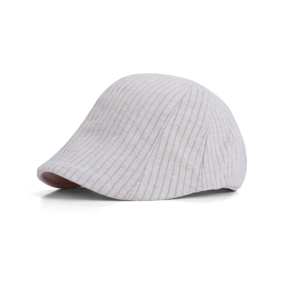Nowy Pasiasty Beret Ochronny Przeciwsłoneczny Oddychający Kapelusz Malarski Czapka z Daszkiem Letnia Nowy Pasiasty Beret Ochronny Przeciwsłoneczny Oddychający Kapelusz Malarski Czapka z Daszkiem Letnia