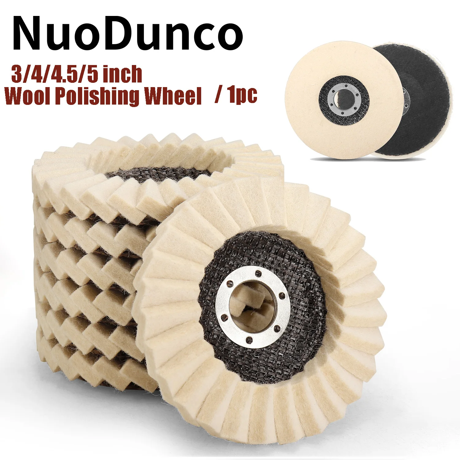 NunDunco 3/4/4.5/5 cala wełniana tarcza polerska filc wełniany Pad akcesoria do szlifierki tarcza szlifierska… NunDunco 3/4/4.5/5 cala wełniana tarcza polerska filc wełniany Pad akcesoria do szlifierki tarcza szlifierska…