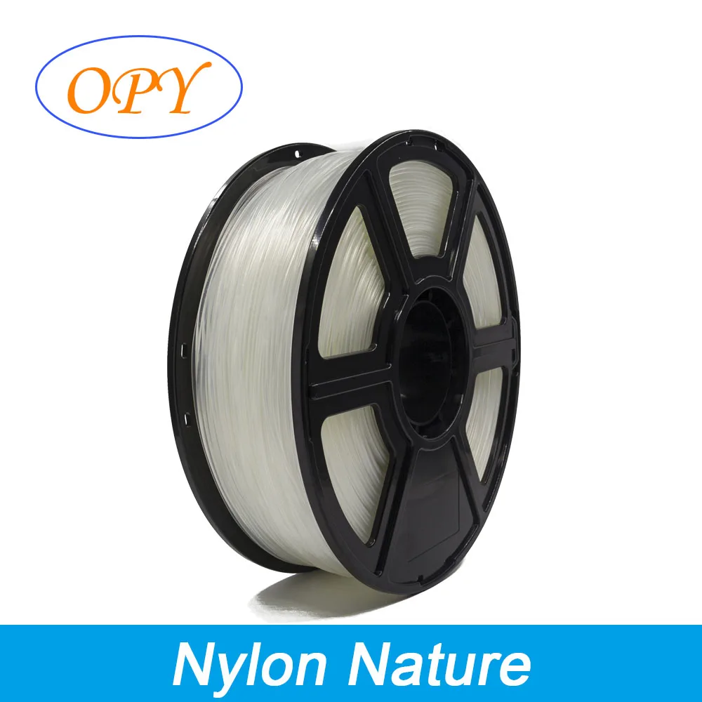 Nylon Filament Pa66 Drukarka 3D 1,75 mm 1 kg Plastikowe materiały naturalne 10 M 100 G Próbka