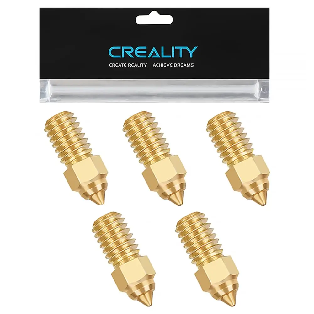 Oficjalne dysze Creality Ender 3 V3 SE 0,4 mm 5 szt. Szybkoschnące dysze mosiężne M6 Dysza do ekstrudera…