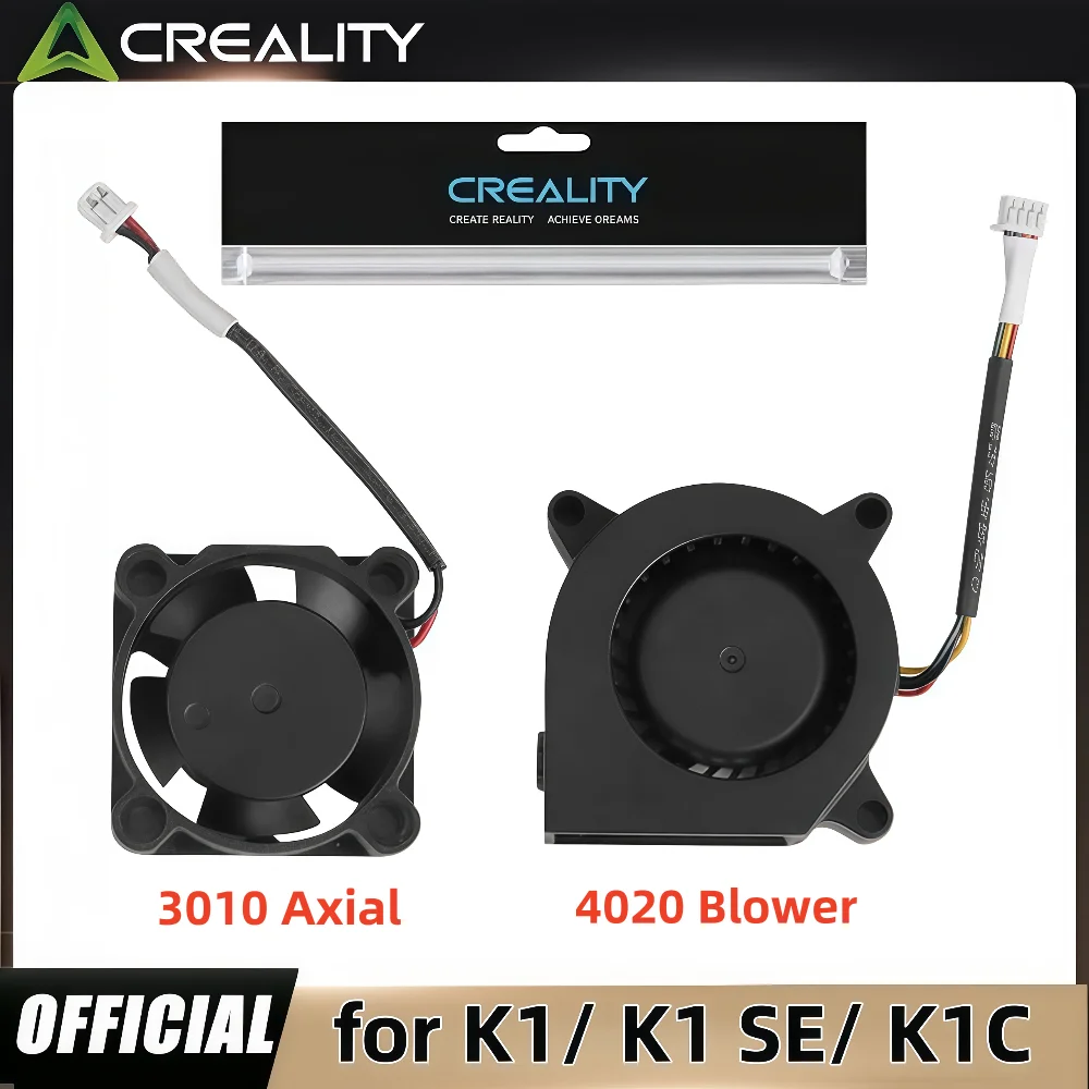 Oficjalne wentylatory ekstrudera Creality serii K1, wentylator dmuchawczy K1C DC 24V 4020 i wentylator osiowy… Oficjalne wentylatory ekstrudera Creality serii K1, wentylator dmuchawczy K1C DC 24V 4020 i wentylator osiowy…