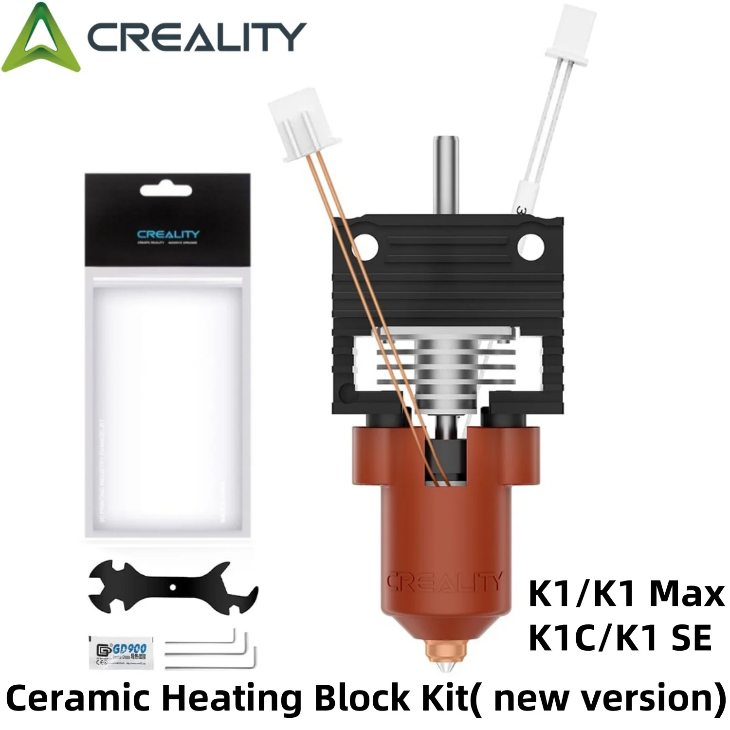 Oficjalny zestaw ulepszeń hotendu Creality K1/K1 Max/K1C, ceramiczny blok grzejny z dyszą Unicorn Quick Swap… Oficjalny zestaw ulepszeń hotendu Creality K1/K1 Max/K1C, ceramiczny blok grzejny z dyszą Unicorn Quick Swap…