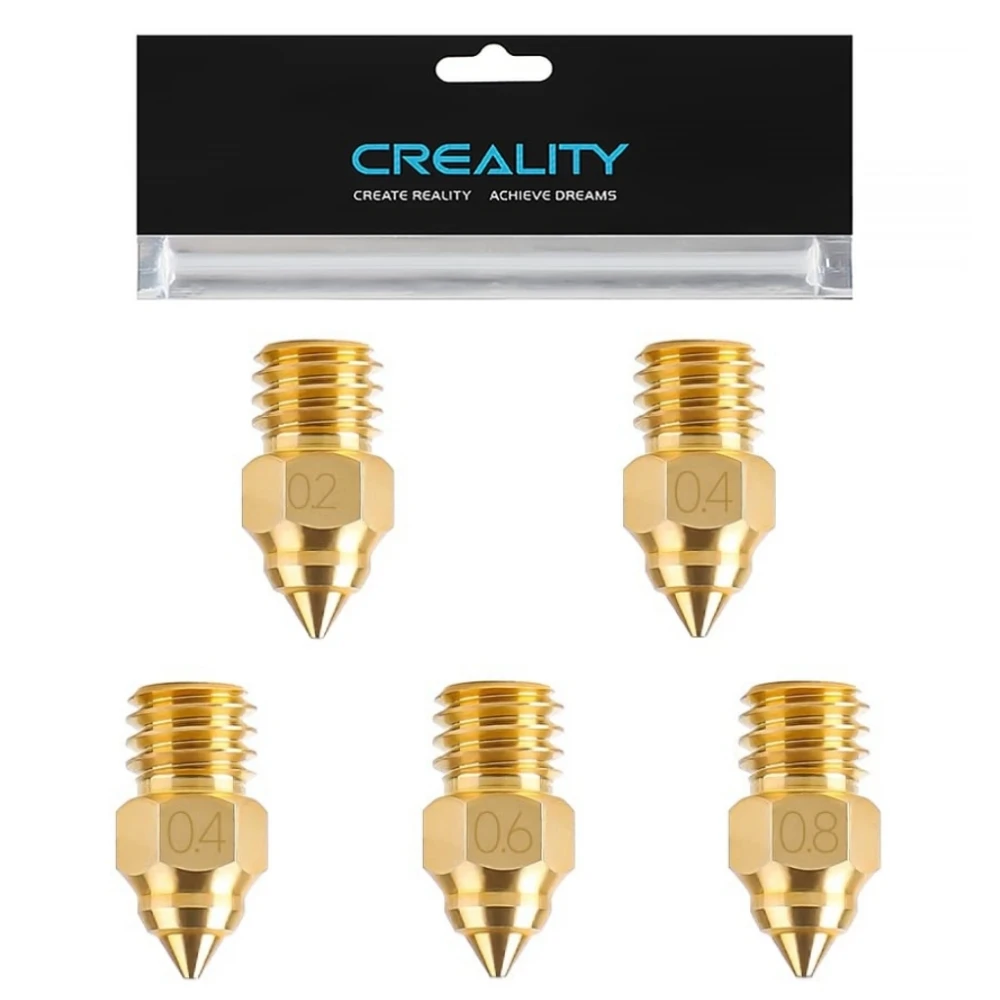 Oryginalne dysze mosiężne Creality CR-6 SE/Ender 3 S1 do hotendu ekstrudera, dysze do Ender 3 S1 Pro/S1… Oryginalne dysze mosiężne Creality CR-6 SE/Ender 3 S1 do hotendu ekstrudera, dysze do Ender 3 S1 Pro/S1…