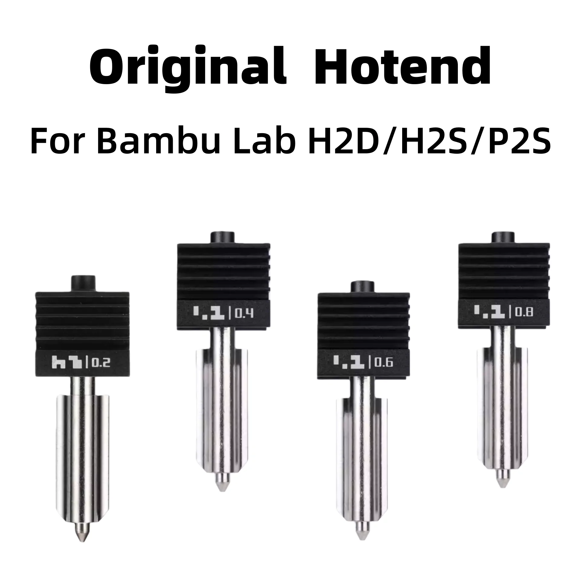 Oryginalny Hotend do Bambu Lab H2D H2S P2S Dysza ze Stali Hartowanej 0.4/0.6/0.8mm stal nierdzewna 0.2mm… Oryginalny Hotend do Bambu Lab H2D H2S P2S Dysza ze Stali Hartowanej 0.4/0.6/0.8mm stal nierdzewna 0.2mm…