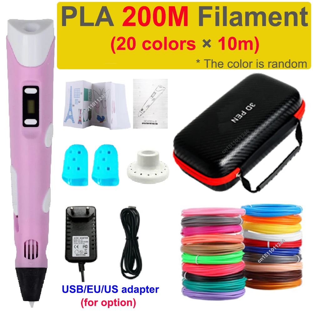 Pióro do druku 3D Dzieci Pióro 3D DIY Długopisy do rysowania PLA Filament Urodziny Boże Narodzenie Chłopcy…