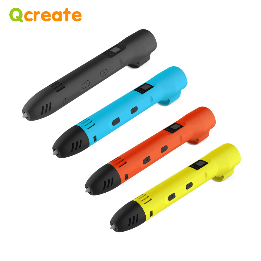 Pióro drukujące QCREATE 3D 1,75 mm PLA ABS Filament Wyświetlacz LCD 8 prędkości Regulacja temperatury od 60 do… Pióro drukujące QCREATE 3D 1,75 mm PLA ABS Filament Wyświetlacz LCD 8 prędkości Regulacja temperatury od 60 do…