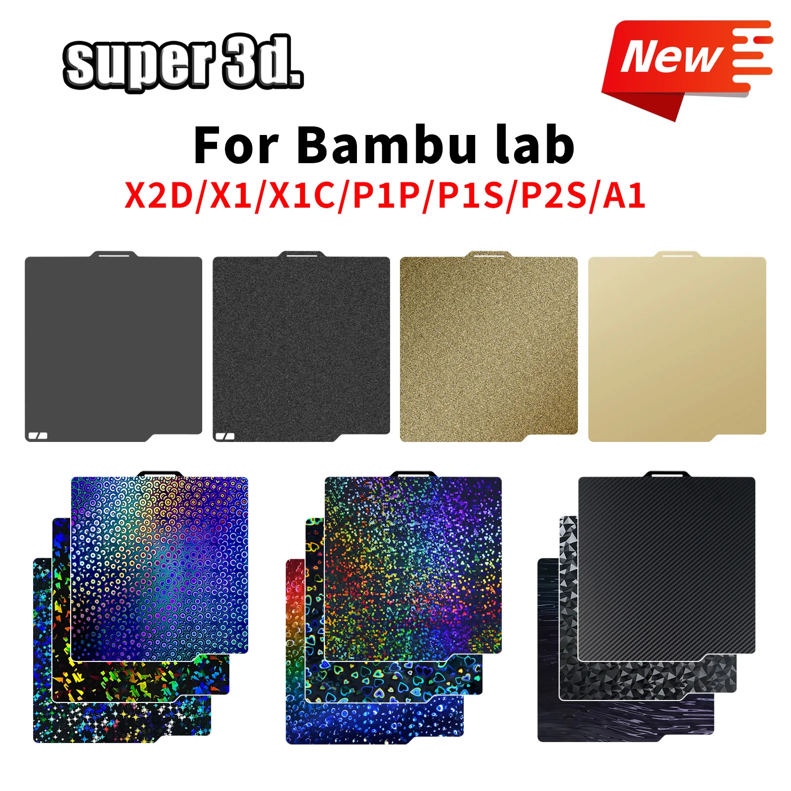 Płyta drukująca P2S Bambu Lab X2D P1P X1 Carbon, dwustronna PEO H1H, gładka PEI, PET 257×257, blacha ze stali… Płyta drukująca P2S Bambu Lab X2D P1P X1 Carbon, dwustronna PEO H1H, gładka PEI, PET 257×257, blacha ze stali…