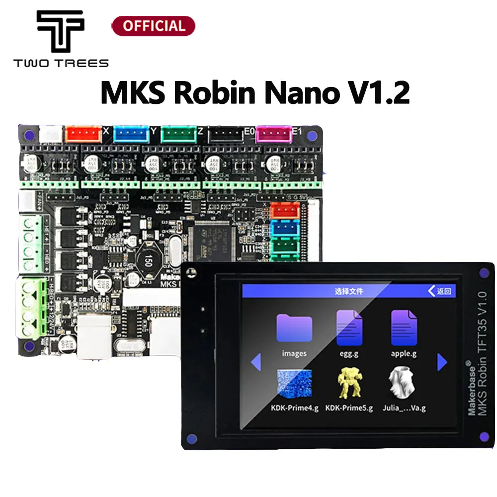 Płytka do drukarki 3D MKS STM32 MKS Robin Nano Board V1.2, open source (obsługa Marlin2.0), z obsługą ekranu… Płytka do drukarki 3D MKS STM32 MKS Robin Nano Board V1.2, open source (obsługa Marlin2.0), z obsługą ekranu…