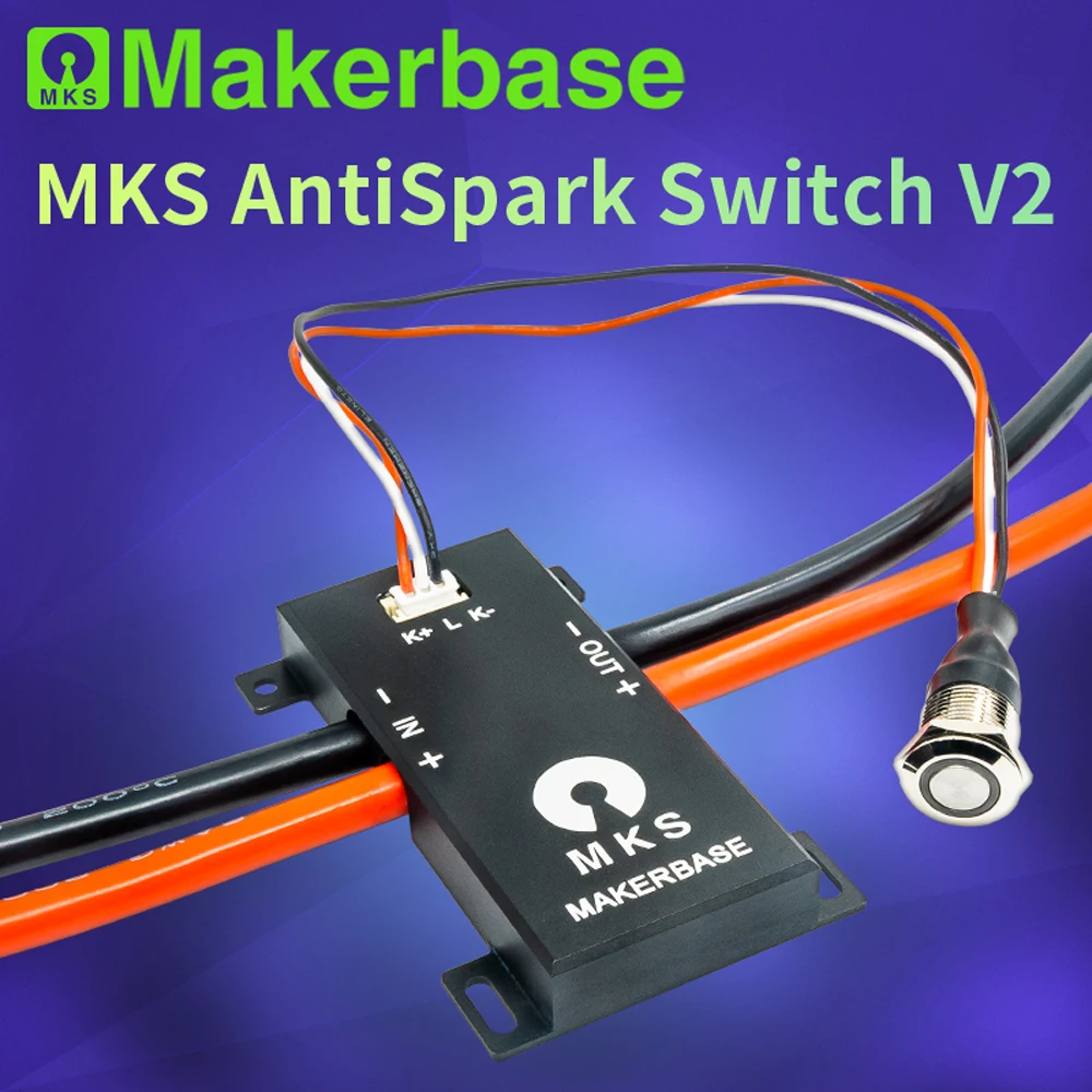 Płytka PCB Makerbase AntiSpark Switch V2 z aluminium, 200A, do deskorolek elektrycznych / rowerów…