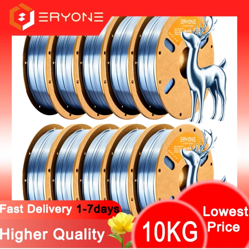 Promocja Eryone Nowość Ultra SILK PLA Filament do Druku 3D 1/3/5/10KG 1.75mm do Drukarek 3D Wysoka Jakość… Promocja Eryone Nowość Ultra SILK PLA Filament do Druku 3D 1/3/5/10KG 1.75mm do Drukarek 3D Wysoka Jakość…