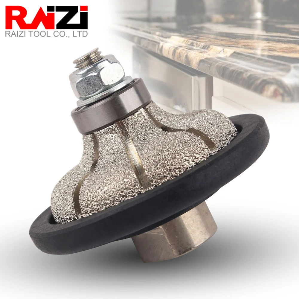 Raizi 1pc Diamond Hand Profile Wheel Ogee Shape for 20/30mm Granite Marble Stone Edge Profiler Vacuum Brazed… Raizi 1pc Diamond Hand Profile Wheel Ogee Shape for 20/30mm Granite Marble Stone Edge Profiler Vacuum Brazed…