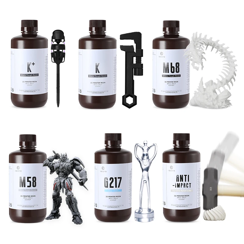 Resione 1KG Anti-lmpact ABS jak wytrzymała żywica do drukarki 3d żywica fotopolimerowa do Elegoo Anycubic 3d… Resione 1KG Anti-lmpact ABS jak wytrzymała żywica do drukarki 3d żywica fotopolimerowa do Elegoo Anycubic 3d…