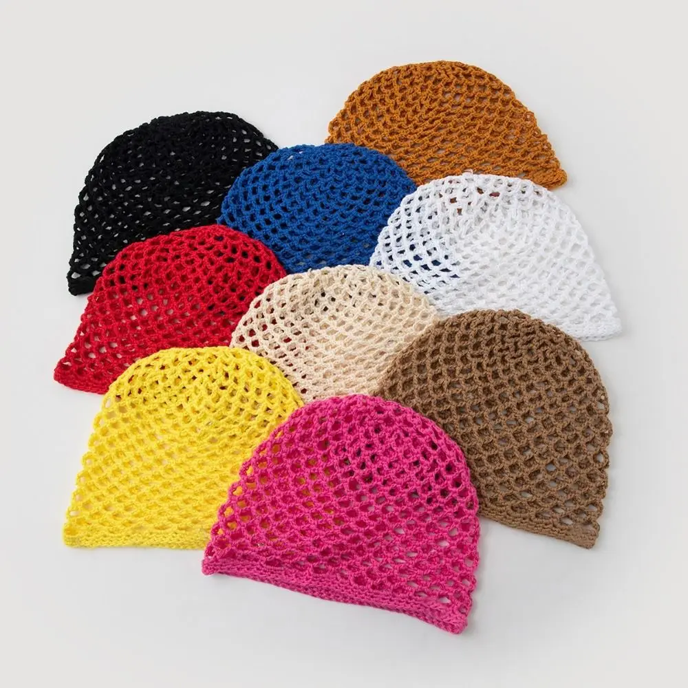 Retro Elegancka ażurowa czapka dziergana, jednolity kolor, styl etniczny, styl bohemy, czapki typu beanie, koreańska cienka czapka szydełkowa, wiosna-lato Retro Elegancka ażurowa czapka dziergana, jednolity kolor, styl etniczny, styl bohemy, czapki typu beanie, koreańska cienka czapka szydełkowa, wiosna-lato