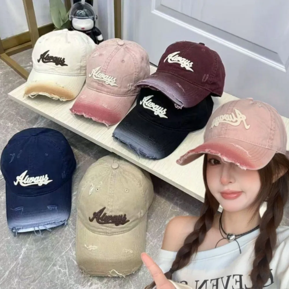 Retro Różowa Czapka Bejsbolówka Plus Size Damska Czapka z Daszkiem Gradientowe Kolory Haftowane Litery Kapelusz Przeciwsłoneczny Wiosna Lato Unisex Retro Różowa Czapka Bejsbolówka Plus Size Damska Czapka z Daszkiem Gradientowe Kolory Haftowane Litery Kapelusz Przeciwsłoneczny Wiosna Lato Unisex
