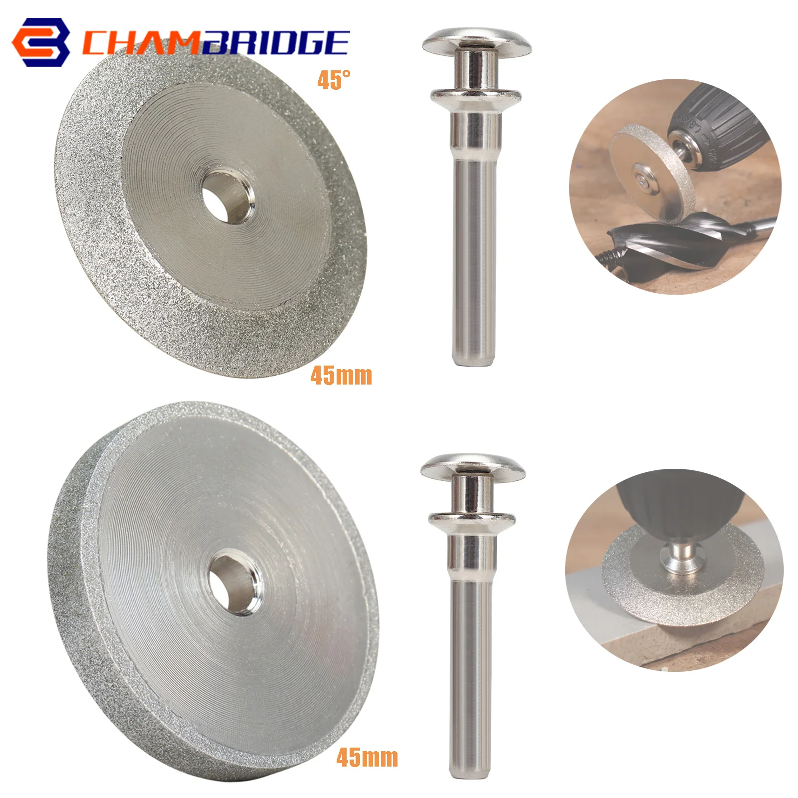 Ściernica diamentowa 45 mm, mini tarcza polerska do wiertarki, szlifierki, do metalu, wolframu, drutu… Ściernica diamentowa 45 mm, mini tarcza polerska do wiertarki, szlifierki, do metalu, wolframu, drutu…
