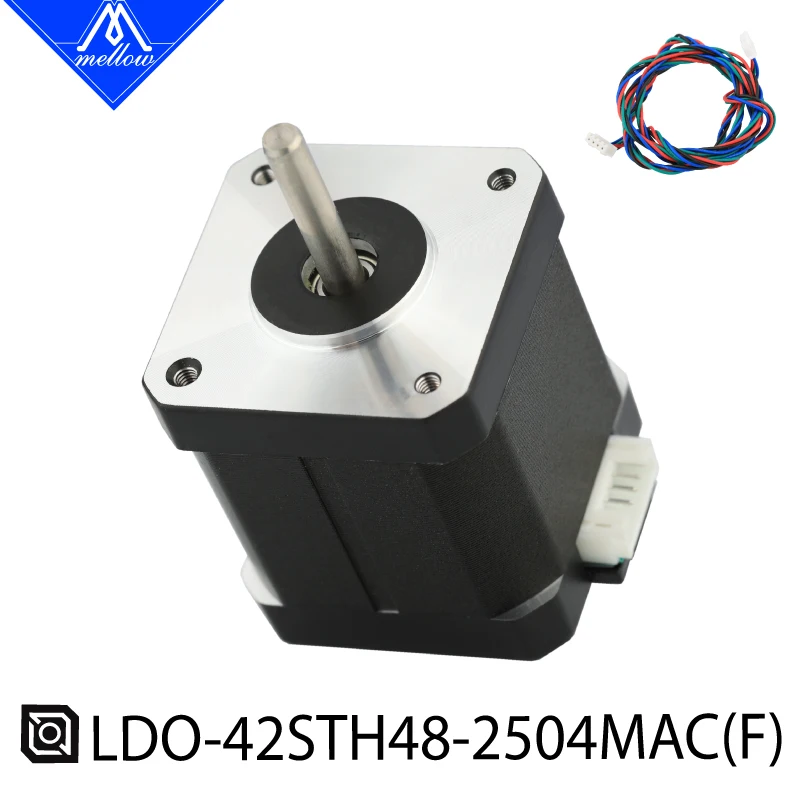 Silnik krokowy Mellow LDO 42STH48 2504MAC(F) 48MM Nema 17 do części drukarek 3D Voron Blv Ender 3 Prusa I3 Silnik krokowy Mellow LDO 42STH48 2504MAC(F) 48MM Nema 17 do części drukarek 3D Voron Blv Ender 3 Prusa I3