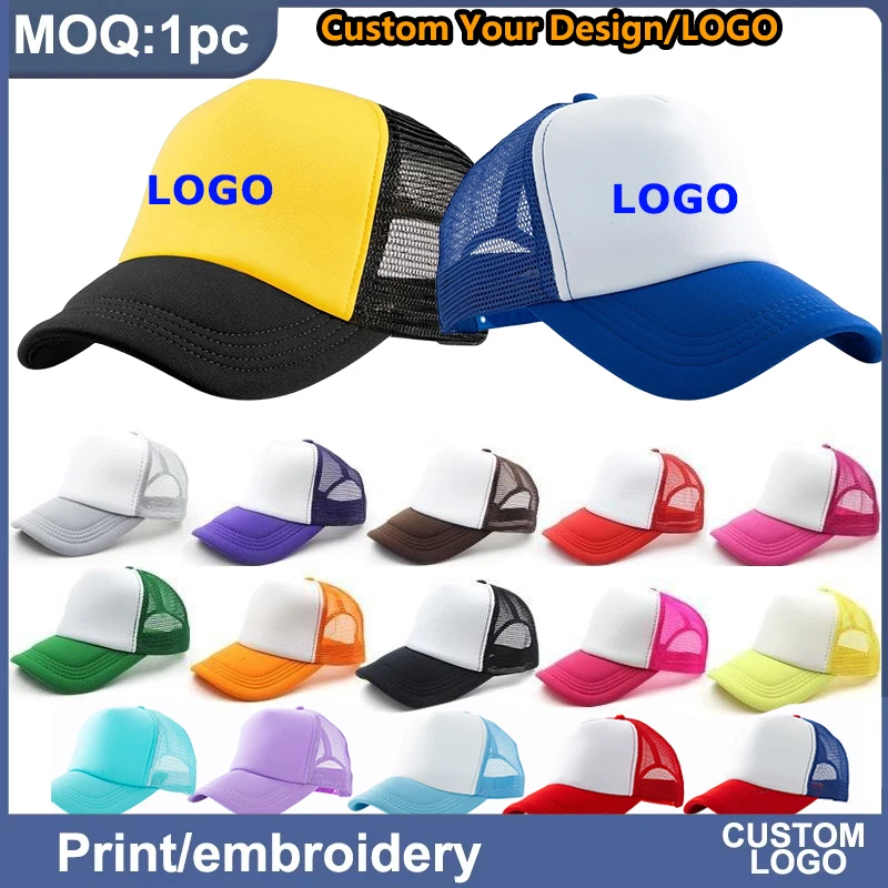 Spersonalizowane logo Czapki Trucker Mężczyźni Kobiety Piankowe czapki z siatki Sportowe czapki z daszkiem Dostosowane logo Kapelusz przeciwsłoneczny Snapback Czapki Gorras dla dorosłych Spersonalizowane logo Czapki Trucker Mężczyźni Kobiety Piankowe czapki z siatki Sportowe czapki z daszkiem Dostosowane logo Kapelusz przeciwsłoneczny Snapback Czapki Gorras dla dorosłych