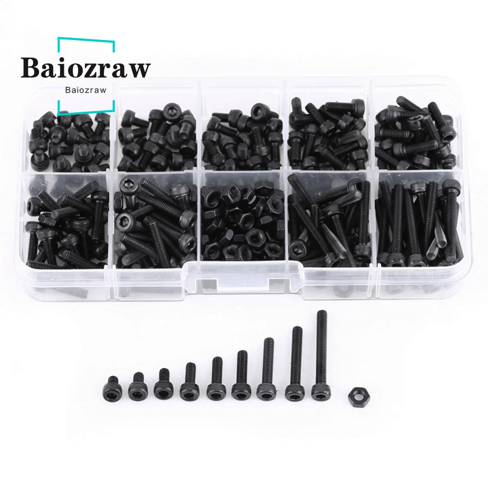 Śruba do drukarki 3D 280 szt. M3 Śruba z łbem sześciokątnym Śruba z łbem sześciokątnym DIN912 Zestawy śrub z… Śruba do drukarki 3D 280 szt. M3 Śruba z łbem sześciokątnym Śruba z łbem sześciokątnym DIN912 Zestawy śrub z…