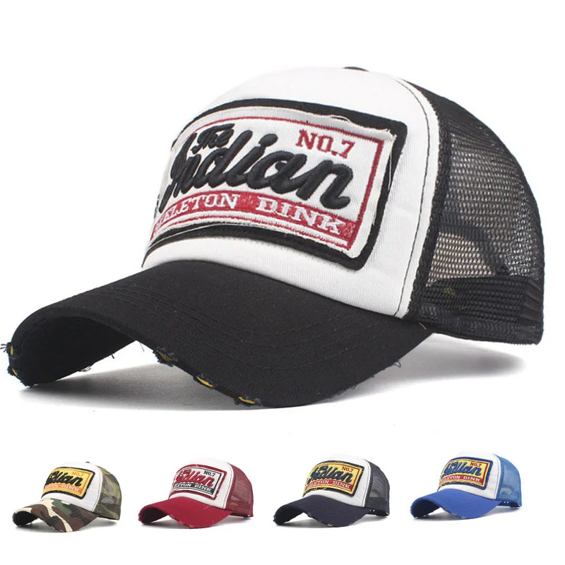 Streetwear Letter Embroidery Mesh Dad Baseball Cap Fashion Snapback Hip Hop Outdoor Y2K Trucker Hats Gorras F2719 dla kobiet mężczyzn