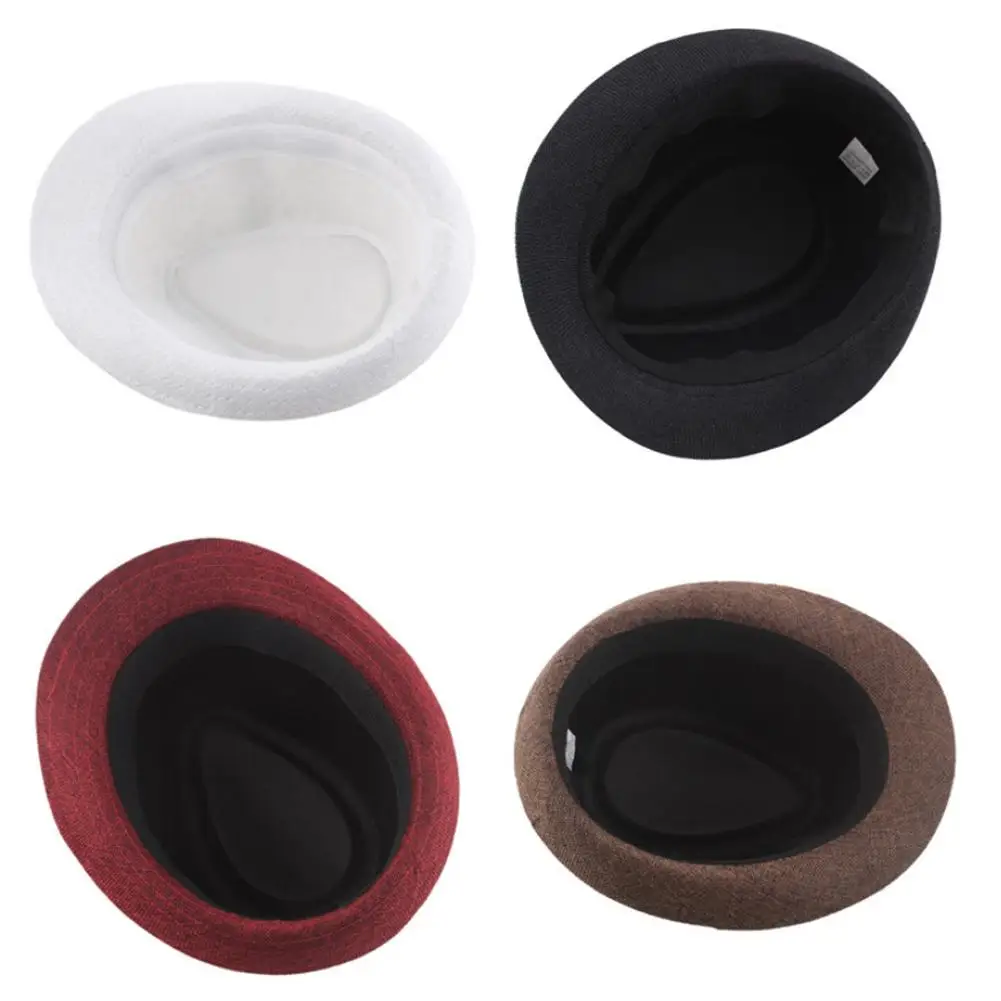 Stylowa czapka Trilby w jednym rozmiarze Prosta czapka Trilby w stylu kowbojskim Lniana czapka jazzowa na imprezę Stylowa czapka Trilby w jednym rozmiarze Prosta czapka Trilby w stylu kowbojskim Lniana czapka jazzowa na imprezę