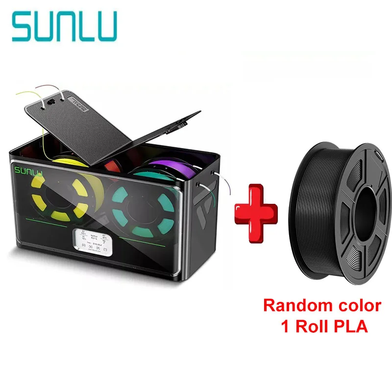 SUNLU S4 Suszarka do Filamentu Kompatybilna z PLA, PETG, ABS, TPU, PA 4 Rolek 1KG Filament 1.75/2.85/3MM Łatwa… SUNLU S4 Suszarka do Filamentu Kompatybilna z PLA, PETG, ABS, TPU, PA 4 Rolek 1KG Filament 1.75/2.85/3MM Łatwa…