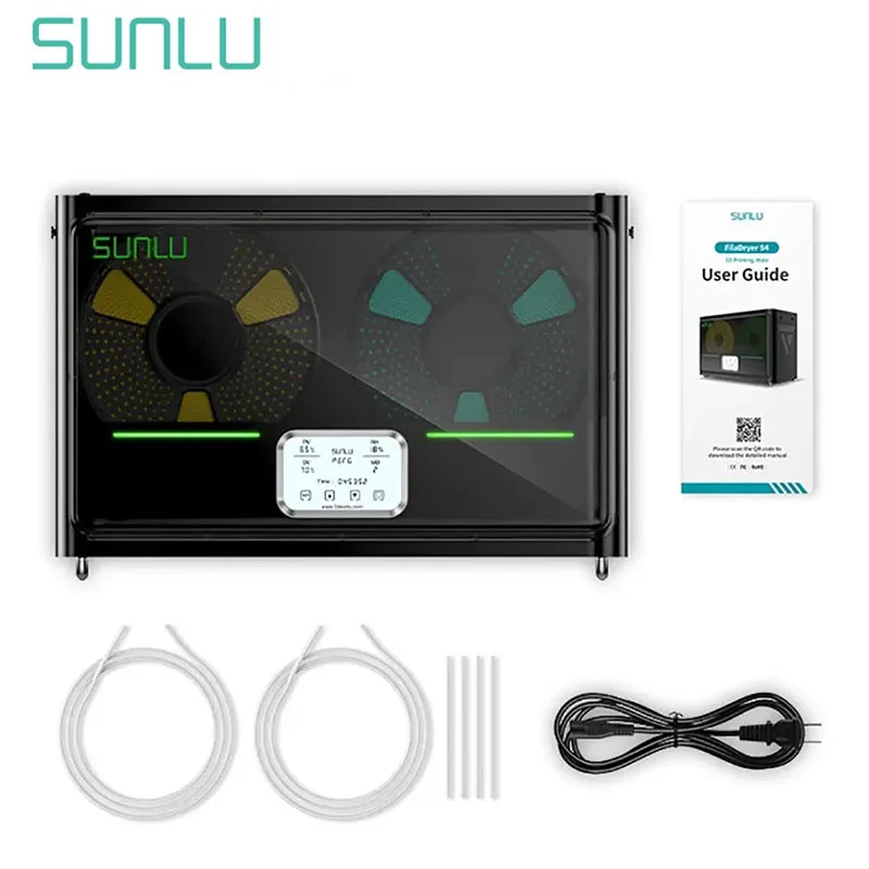 SUNLU S4 Suszarka do Filamentu Kompatybilna z PLA, PETG, ABS, TPU, PA 4 Rolek 1KG Filament 1.75/2.85/3MM Łatwa… SUNLU S4 Suszarka do Filamentu Kompatybilna z PLA, PETG, ABS, TPU, PA 4 Rolek 1KG Filament 1.75/2.85/3MM Łatwa…