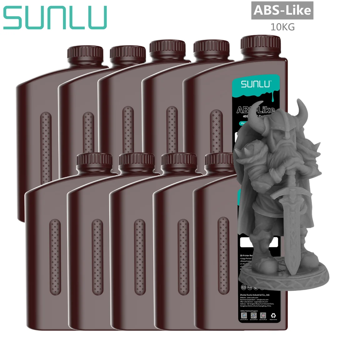 SUNLU UV ABS Żywica Podobna do ABS 405nm 10KG Niska Emitacja Zapachu i Niska Skurczliwość do Drukarek LCD 3D…