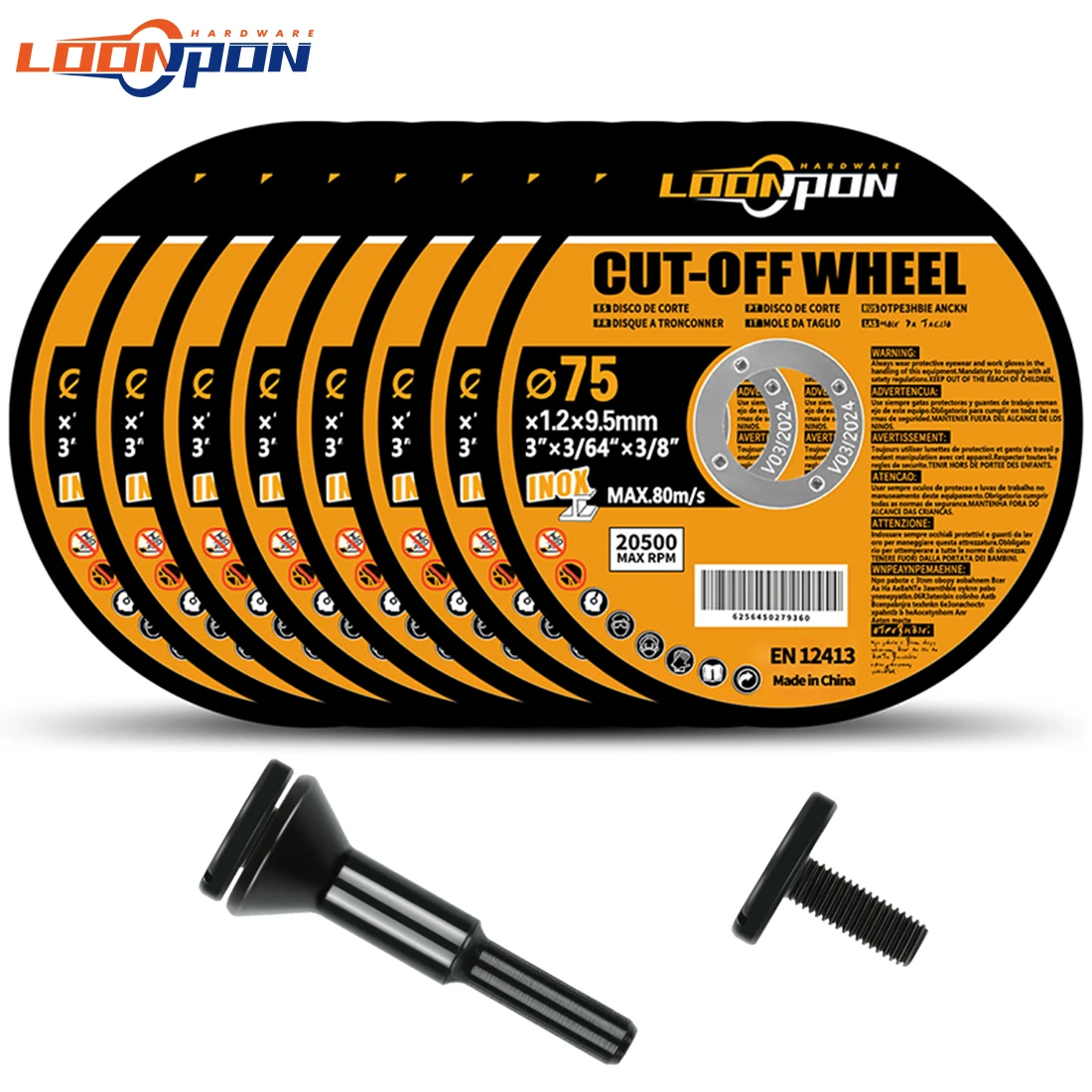 Tarcze tnące 75 mm 10 SZTUK do cięcia stali nierdzewnej i metalu z żywicy 75 mm x 9,5 mm z trzpieniem do…