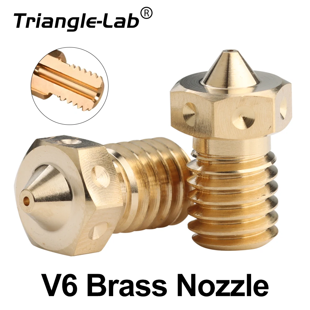 Trianglelab ® Dysza BRASS V6 do Hotendu Drukarek 3D, Dysza do Drukarek 3D do TD6 DDE CHC KIT V6 Hotend…