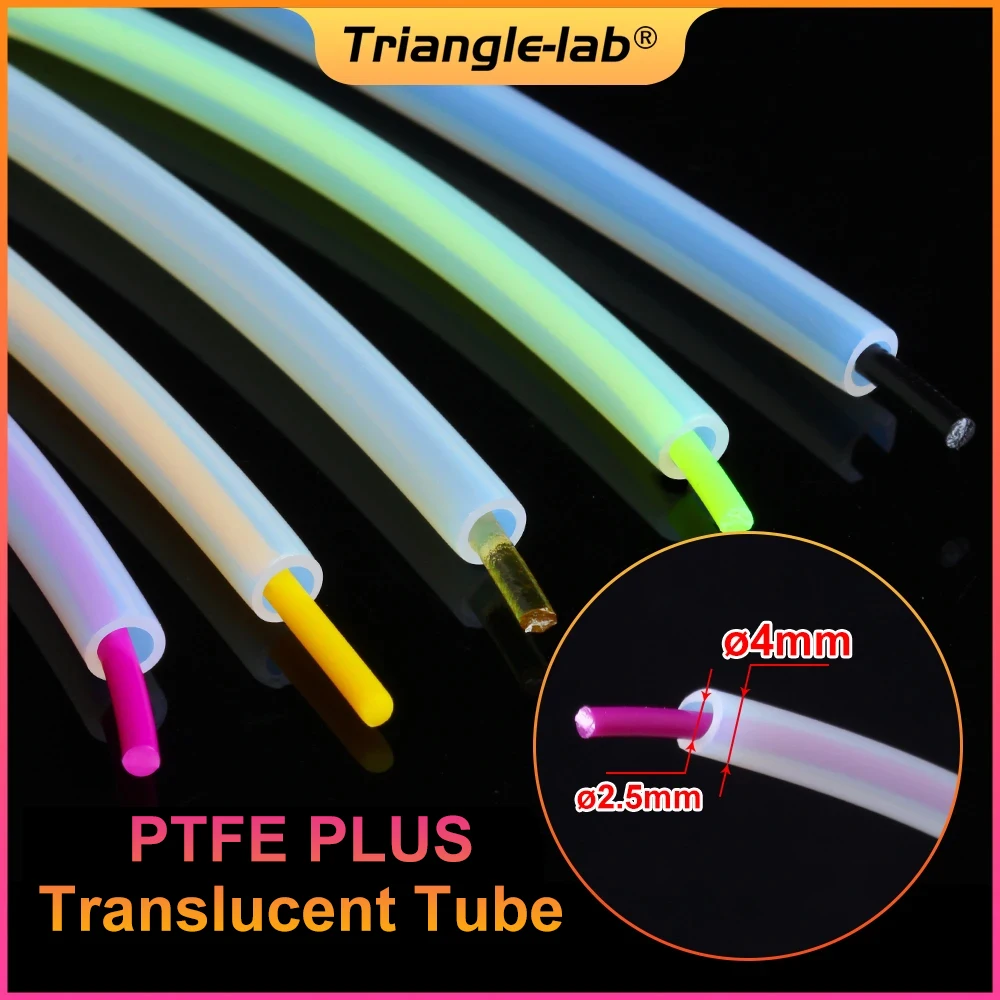 Trianglelab PTFE Plus Dedykowana rurka Bowdena z odwróconym zwojem ID2.5mm OD4mm do filamentu 1.75mm ERCF Mmu Trianglelab PTFE Plus Dedykowana rurka Bowdena z odwróconym zwojem ID2.5mm OD4mm do filamentu 1.75mm ERCF Mmu