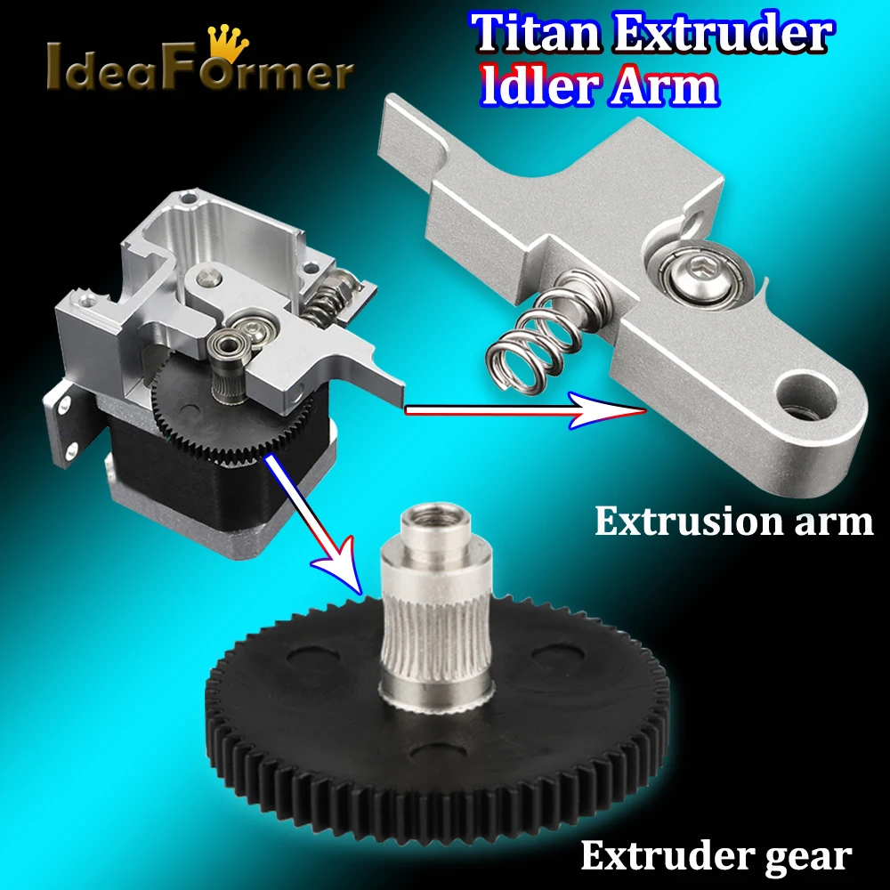 Ulepszone ramię napinające wytłaczarki Titan Aero do wytłaczarki Artillery Genius Sidewinder X1 All Metal 1,75…