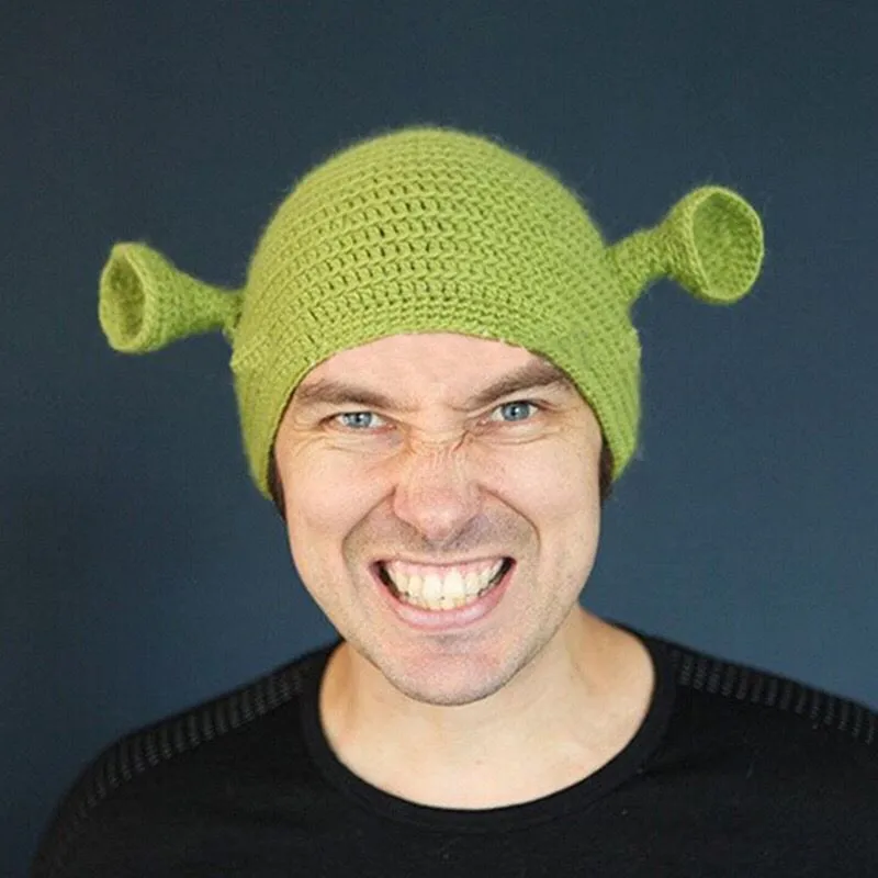 Unisex Kominiarka Monster Shrek Kapelusz Wełna Zimowe Ciepłe Dzianinowe Czapki Zielone Zabawne Czapki Czapka Czapka Dla Kobiet Mężczyzn Czysta Ręcznie Robiona Unisex Kominiarka Monster Shrek Kapelusz Wełna Zimowe Ciepłe Dzianinowe Czapki Zielone Zabawne Czapki Czapka Czapka Dla Kobiet Mężczyzn Czysta Ręcznie Robiona