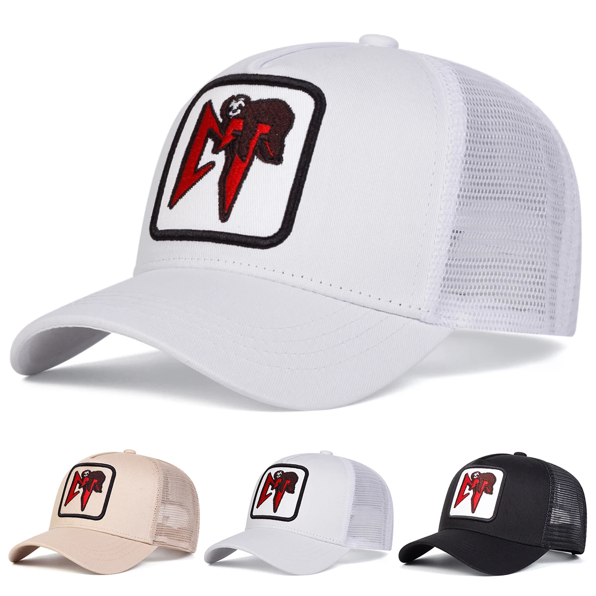 Unisex M litera Koala Haftowane czapki z daszkiem z siatką Wiosna i lato Regulowane czapki na co dzień Kapelusz przeciwsłoneczny Unisex M litera Koala Haftowane czapki z daszkiem z siatką Wiosna i lato Regulowane czapki na co dzień Kapelusz przeciwsłoneczny