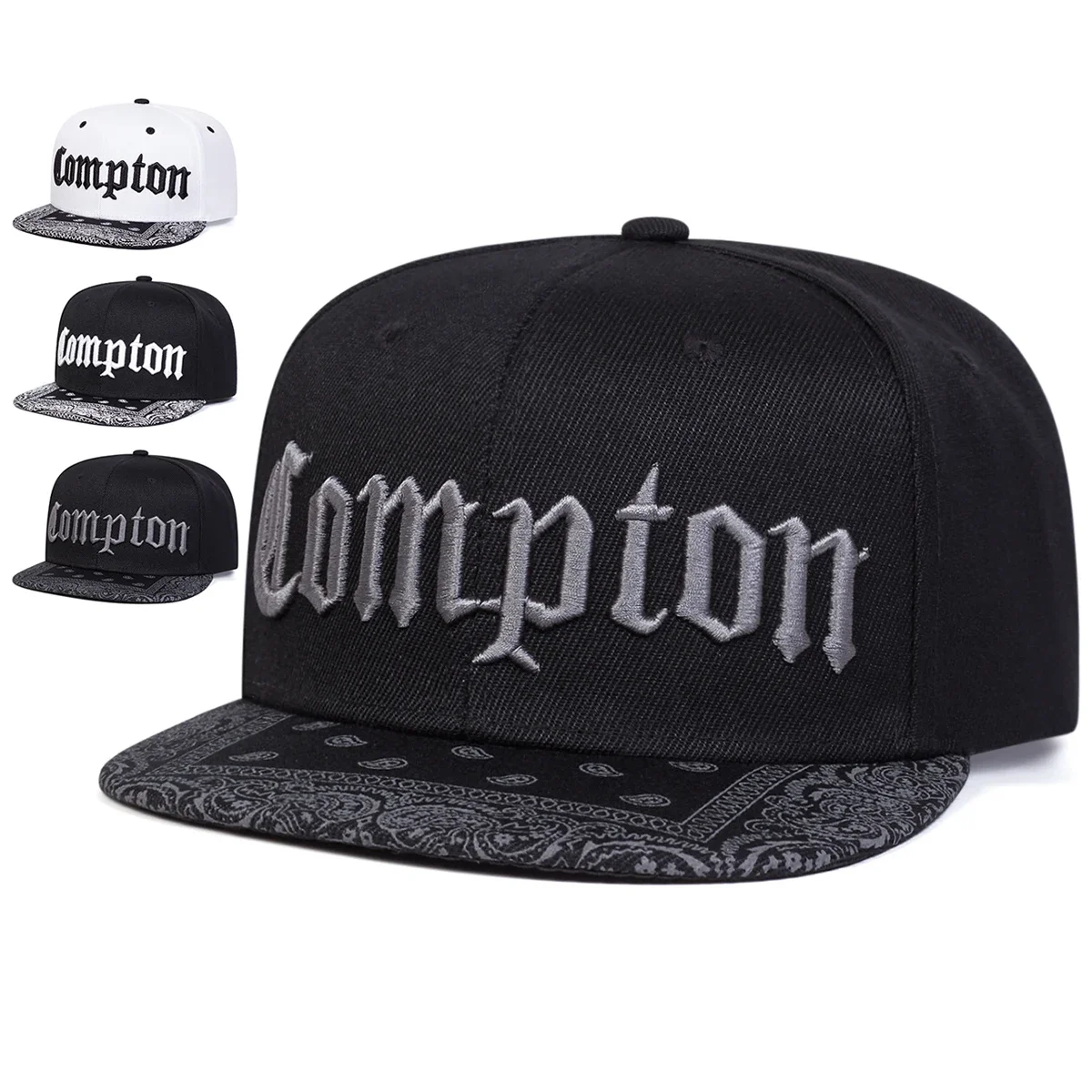Unisexowe czapki hip-hopowe COMPTON z haftowanymi literami, wiosenno-jesienne, regulowane, sportowe, codzienne czapki baseballowe, czapki przeciwsłoneczne Unisexowe czapki hip-hopowe COMPTON z haftowanymi literami, wiosenno-jesienne, regulowane, sportowe, codzienne czapki baseballowe, czapki przeciwsłoneczne