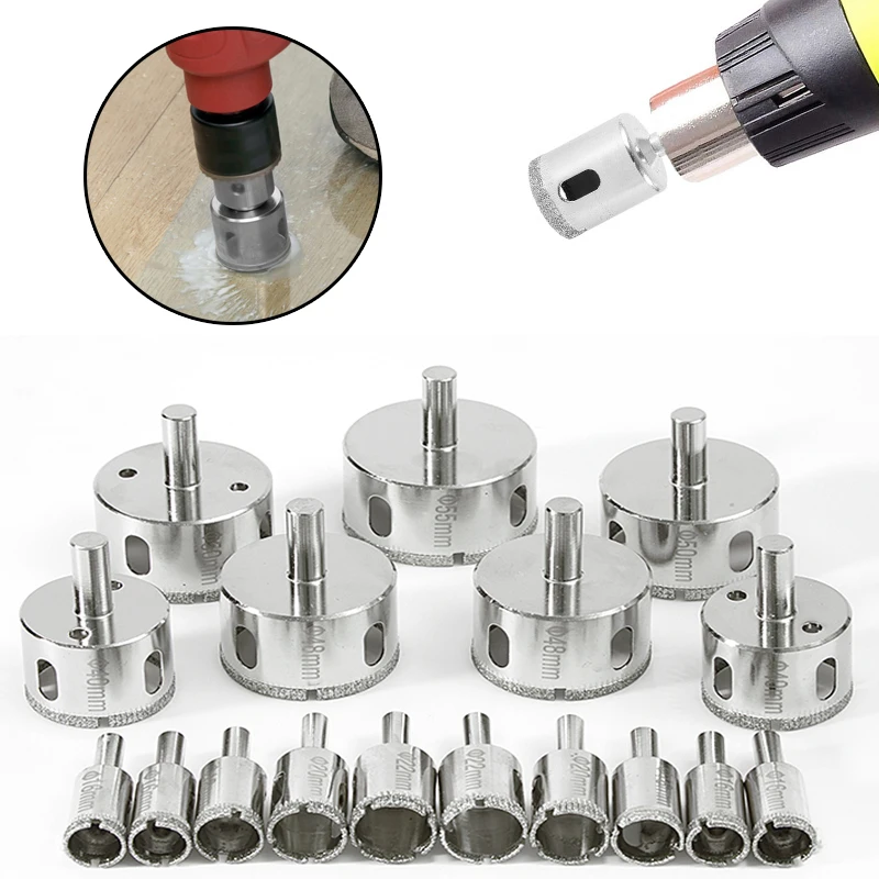 Wysokiej jakości wiertła diamentowe 1P 3-100mm do wiercenia otworów w szkle, płytkach, marmurze, granicie, do… Wysokiej jakości wiertła diamentowe 1P 3-100mm do wiercenia otworów w szkle, płytkach, marmurze, granicie, do…