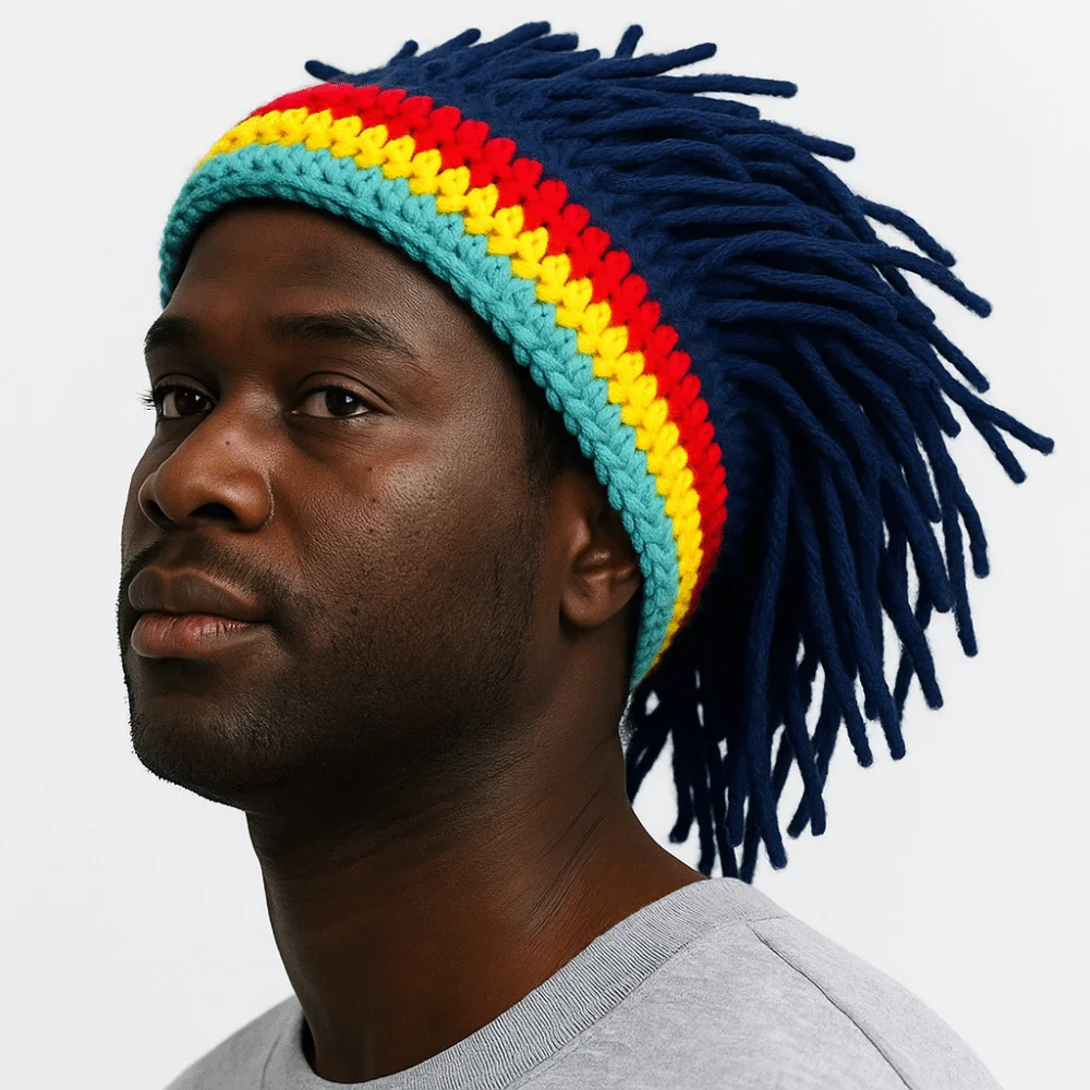 Zabawna, ciepła czapka z dredami w stylu reggae, dziergana, gruba, miękka, z afrykańskimi korzeniami, peruka z włosów syntetycznych, elastyczna czapka z warkoczami, kominiarka Zabawna, ciepła czapka z dredami w stylu reggae, dziergana, gruba, miękka, z afrykańskimi korzeniami, peruka z włosów syntetycznych, elastyczna czapka z warkoczami, kominiarka