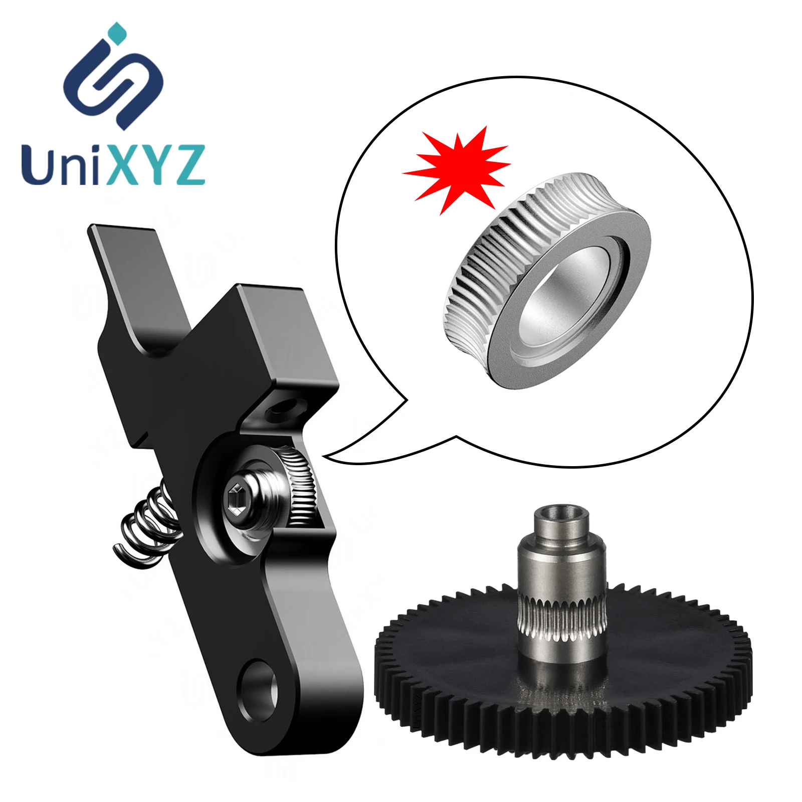 Zębatka ramienia napinającego Titan Aero Metal Extruder z 66 zębami 1.75mm Prusa i3 Ultimate Artillery… Zębatka ramienia napinającego Titan Aero Metal Extruder z 66 zębami 1.75mm Prusa i3 Ultimate Artillery…