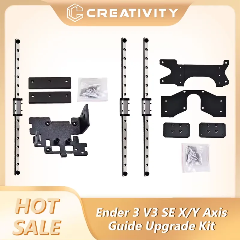 Zestaw do modernizacji prowadnic osi X/Y Ender 3 v3 se, zestaw hotend, dysza mosiężna, pojedyncza szyna MGN9H… Zestaw do modernizacji prowadnic osi X/Y Ender 3 v3 se, zestaw hotend, dysza mosiężna, pojedyncza szyna MGN9H…