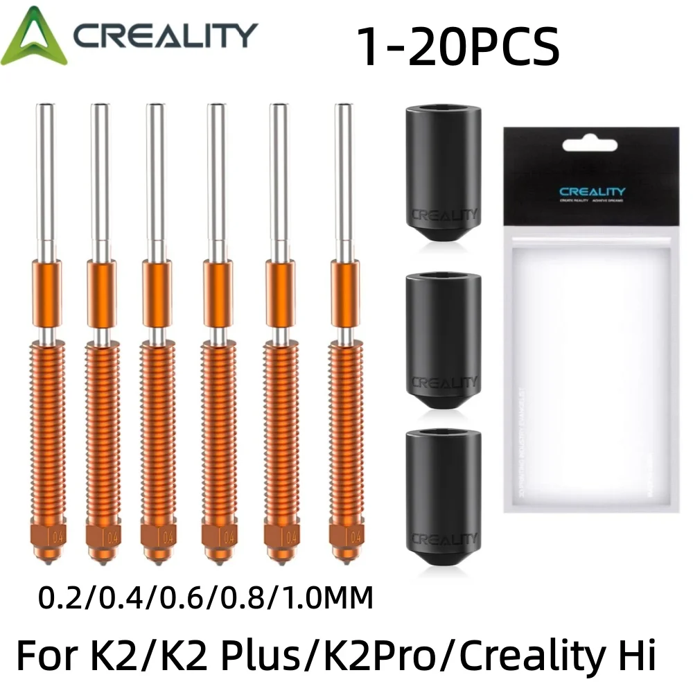 Zestaw dysz Creality K2 Plus Hi Combo z szybkozłączką, dysze wykonane ze stali hartowanej, w całości metalowe… Zestaw dysz Creality K2 Plus Hi Combo z szybkozłączką, dysze wykonane ze stali hartowanej, w całości metalowe…