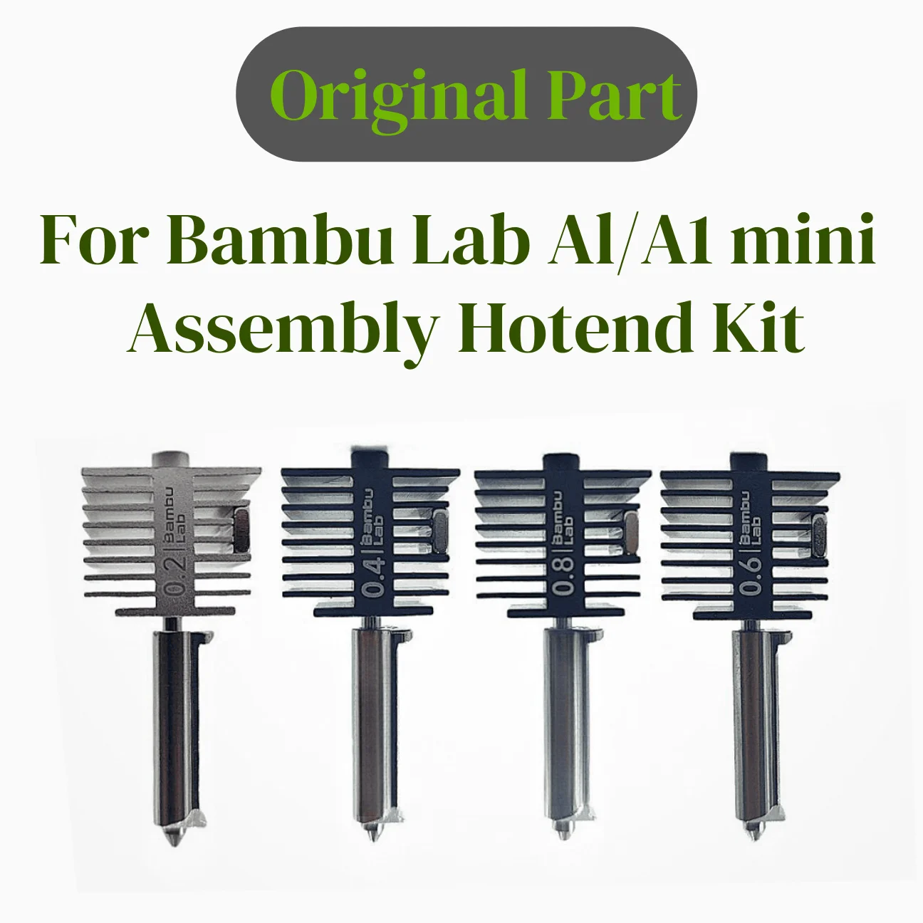 Zestaw Hotend do Bambu Lab A1/A1 mini/A2L, dysze ze stali hartowanej 0.2/0.4/0.6/0.8mm, akcesoria do drukarki…