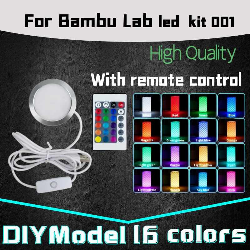 Zestaw lamp LED 001 Ciepła biel Hardware Bambulab Zestaw oświetleniowy do drukarki 3D Bambu Lab DIY Akcesoria…