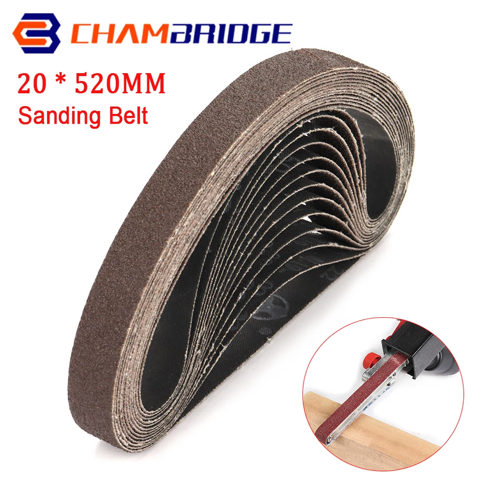 Zestaw pasów szlifierskich 20x520mm pas ścierny do szlifierki 40-800 ziarno do mebli drewnianych szlifowanie… Zestaw pasów szlifierskich 20x520mm pas ścierny do szlifierki 40-800 ziarno do mebli drewnianych szlifowanie…
